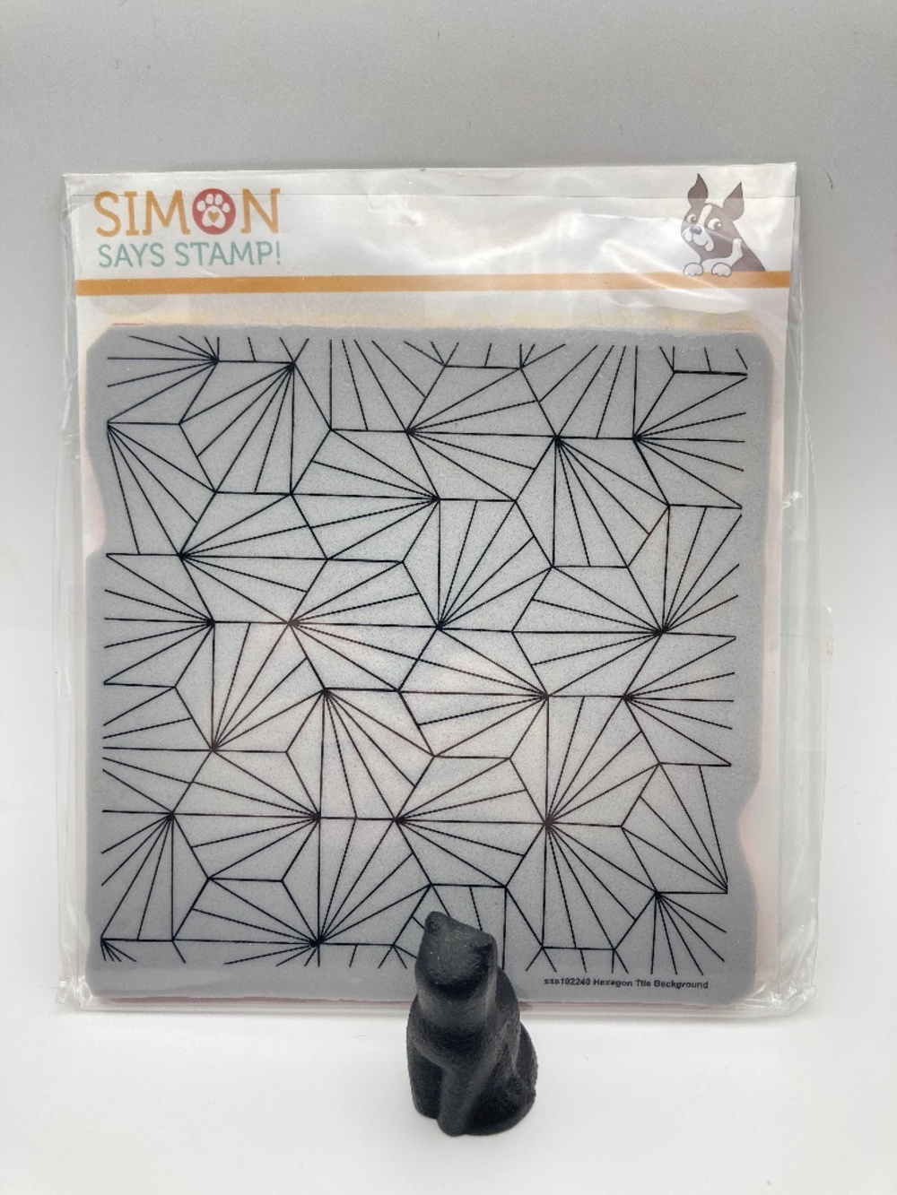 Cling Stamp "Hexagon Tile Background"
